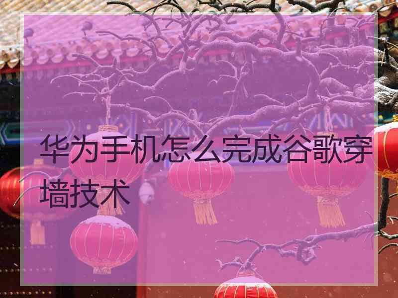 华为手机怎么完成谷歌穿墙技术 华为手机怎么完成谷歌穿墙技术