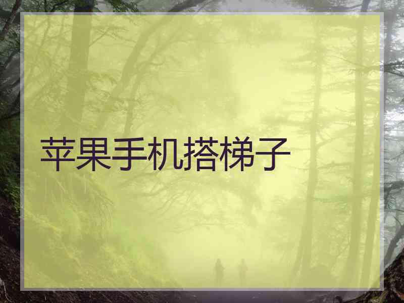 苹果手机搭梯子