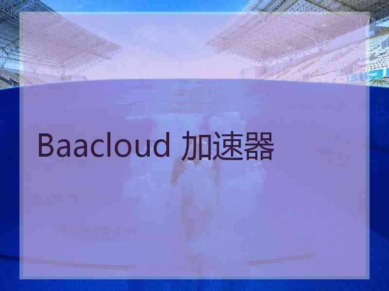 Baacloud 加速器