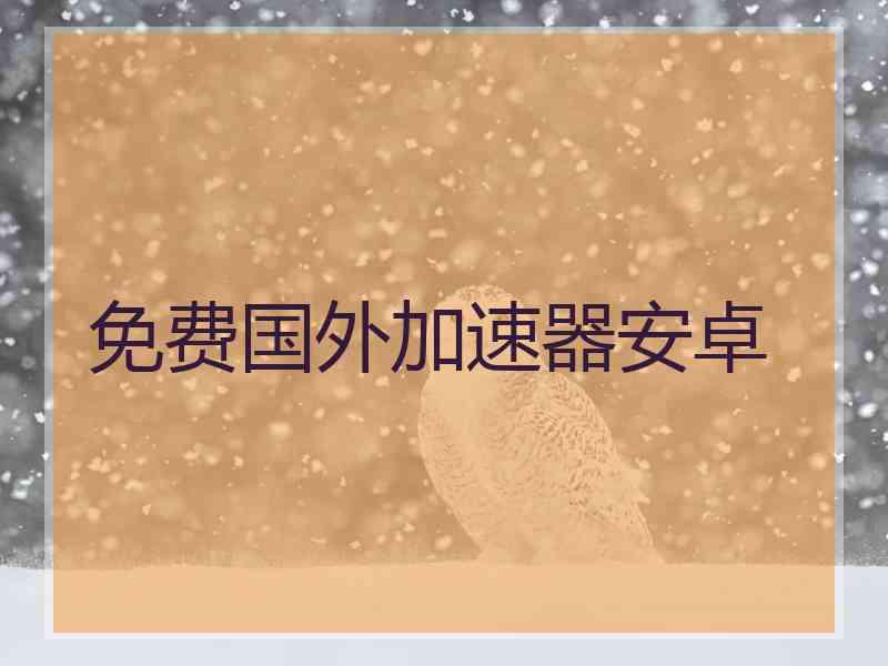 免费国外加速器安卓