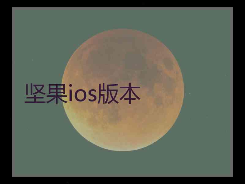 坚果ios版本