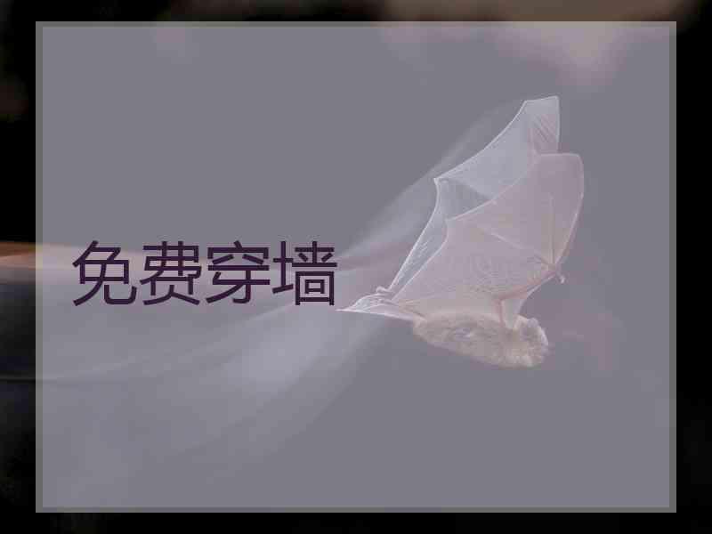 免费穿墙
