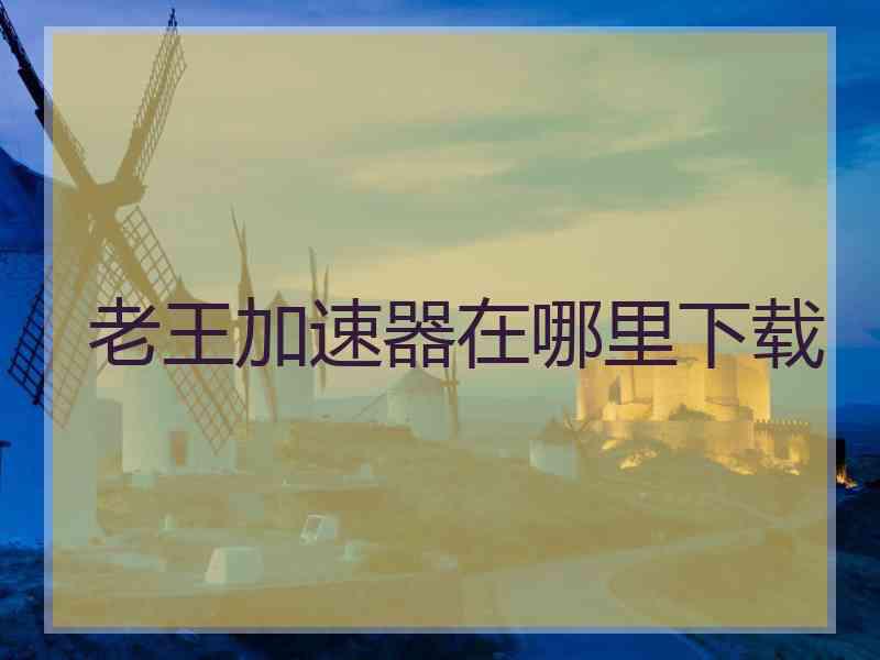 老王加速器在哪里下载