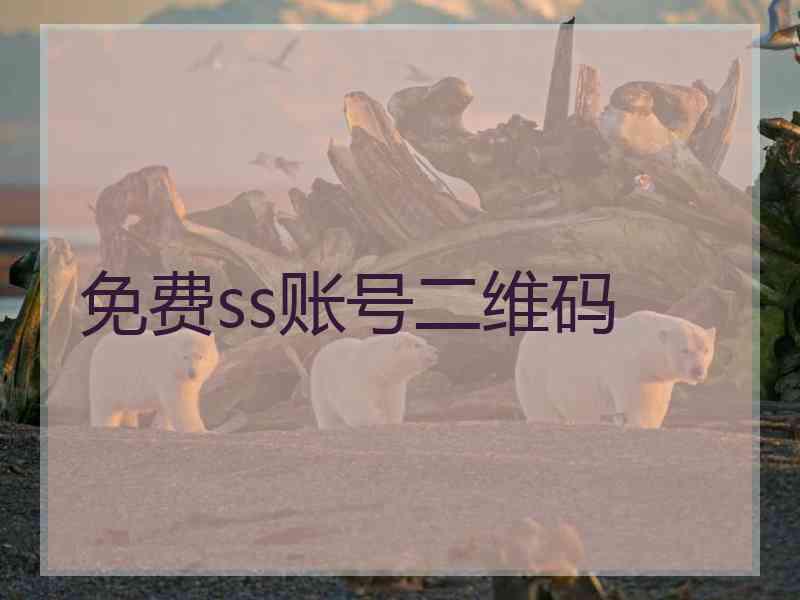 免费ss账号二维码