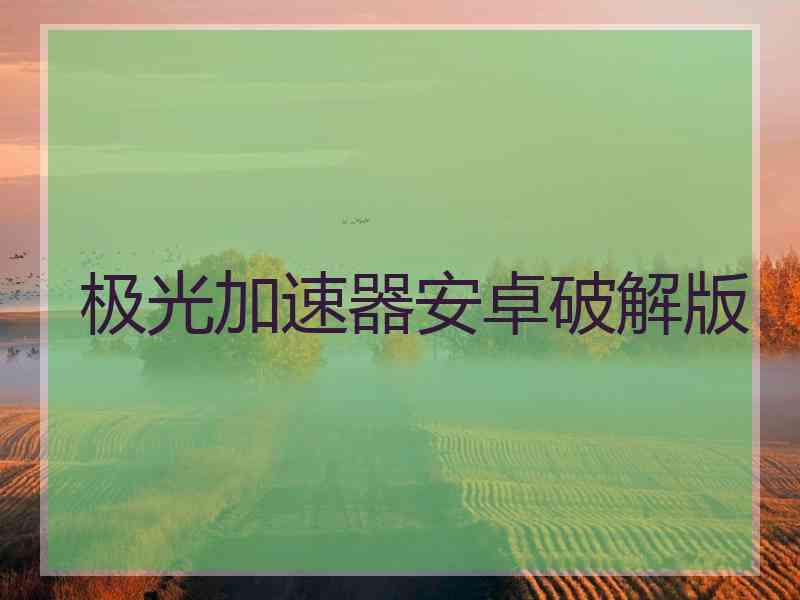 极光加速器安卓破解版