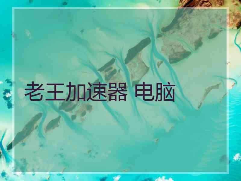 老王加速器 电脑