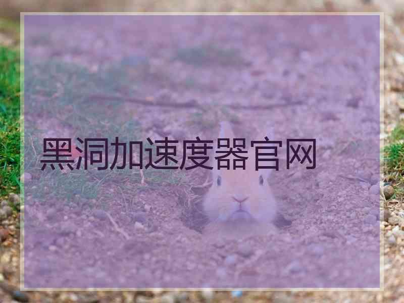 黑洞加速度器官网