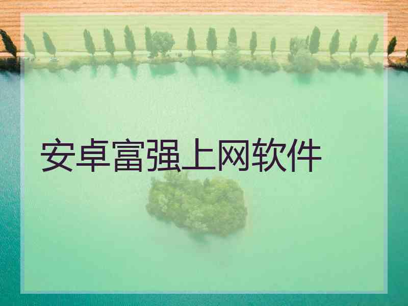 安卓富强上网软件