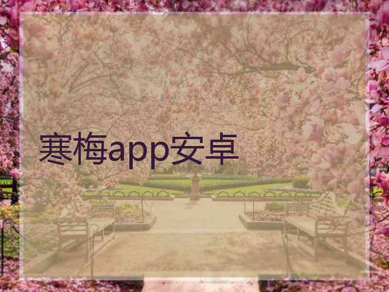 寒梅app安卓