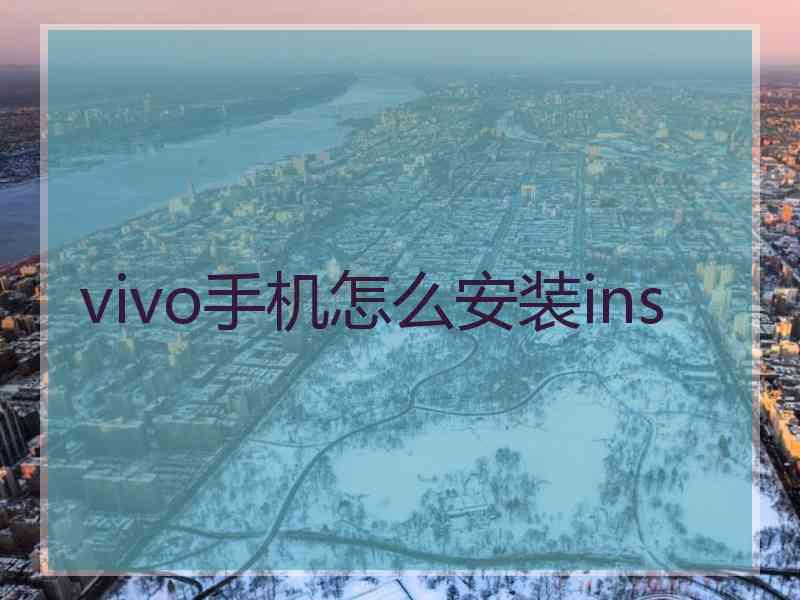 vivo手机怎么安装ins
