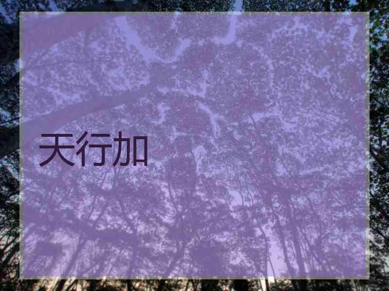天行加