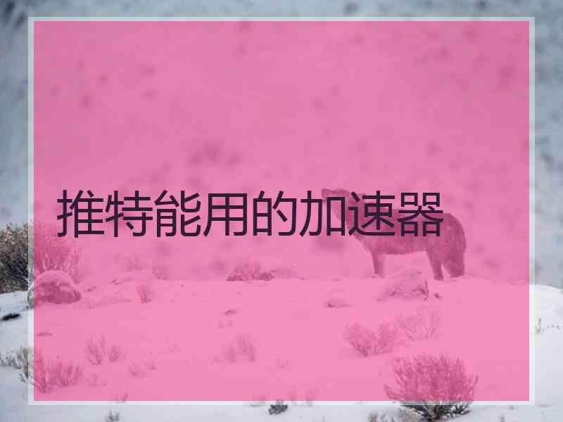 推特能用的加速器