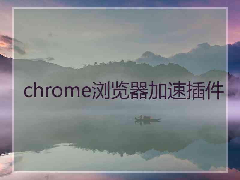 chrome浏览器加速插件
