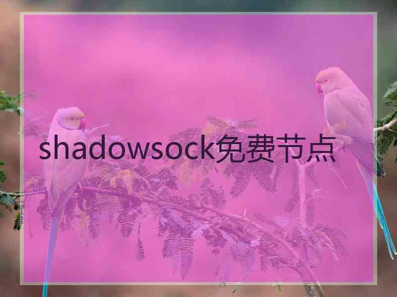shadowsock免费节点