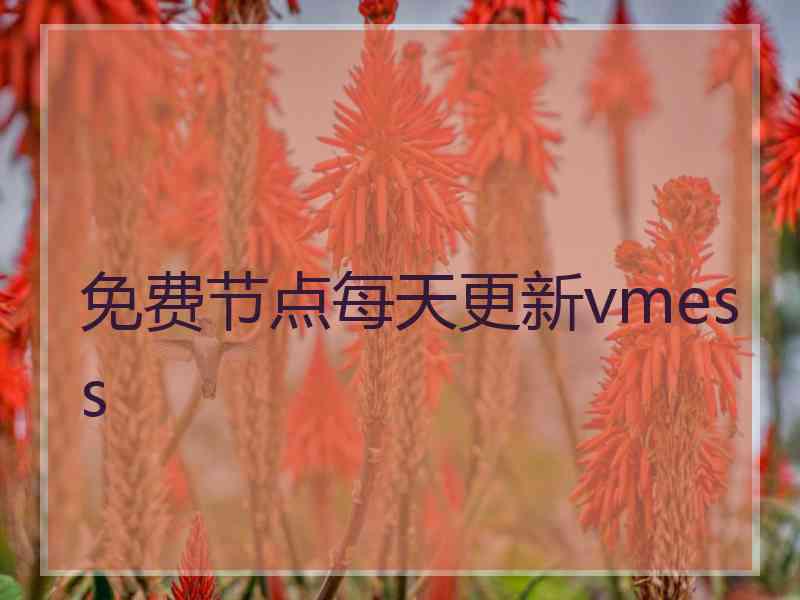 免费节点每天更新vmess