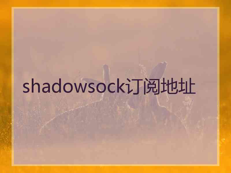 shadowsock订阅地址