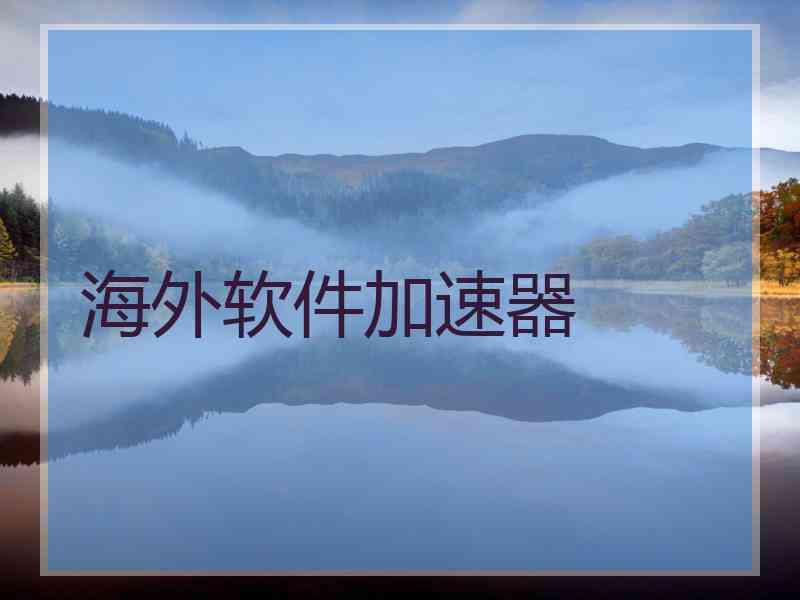 海外软件加速器