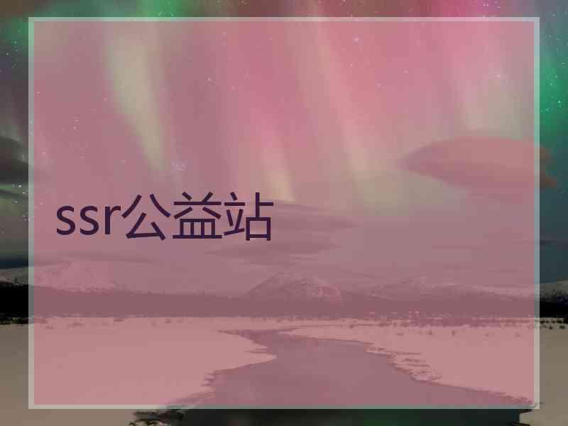 ssr公益站