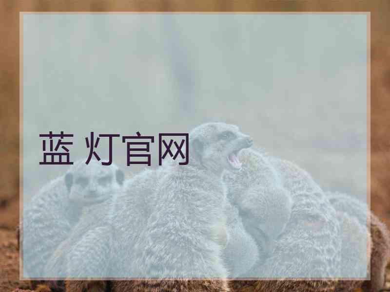 蓝 灯官网