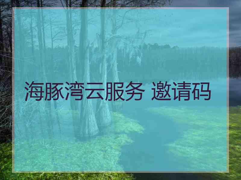 海豚湾云服务 邀请码