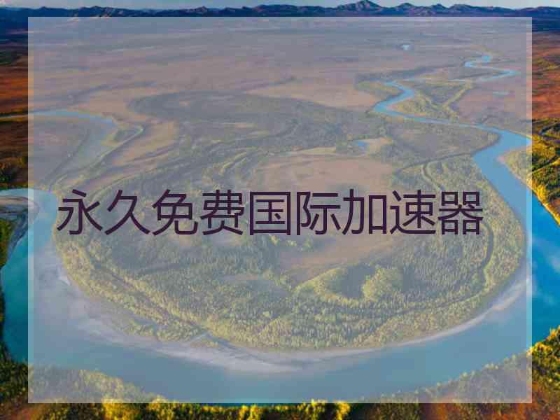 永久免费国际加速器