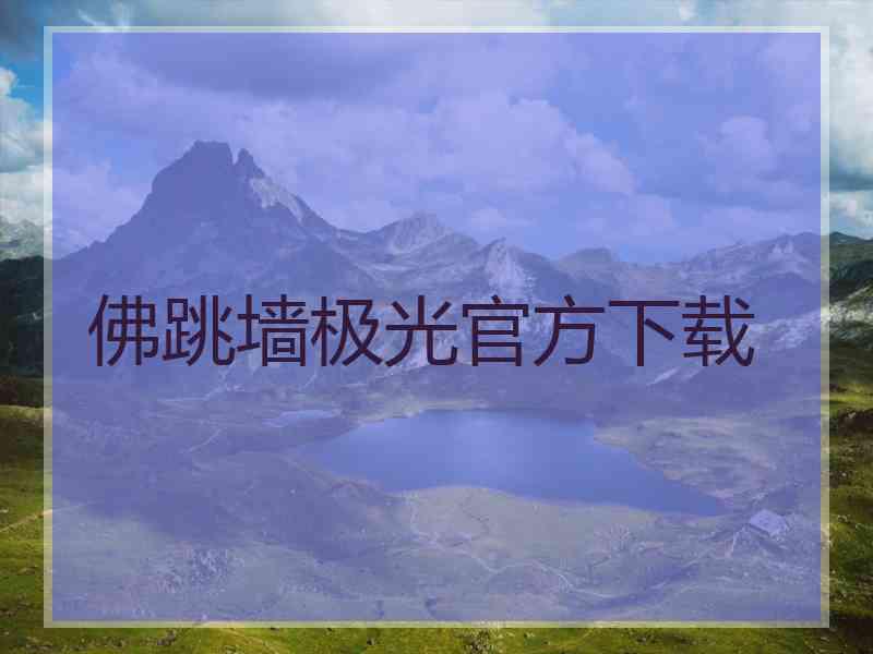 佛跳墙极光官方下载