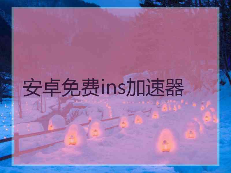 安卓免费ins加速器