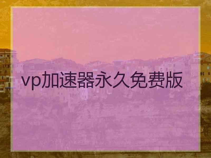 vp加速器永久免费版