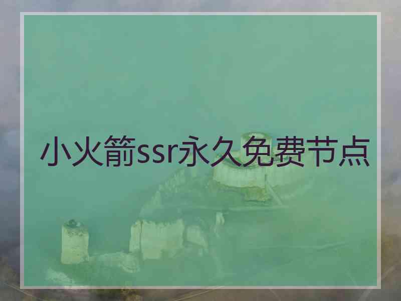 小火箭ssr永久免费节点