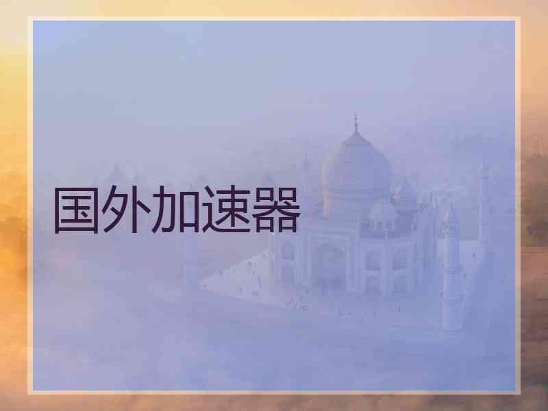 国外加速器