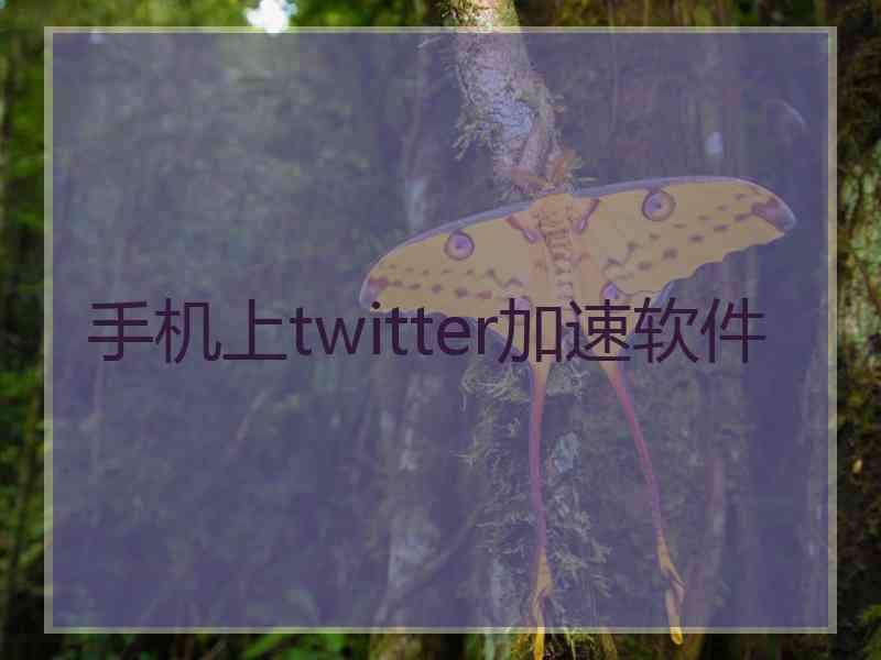 手机上twitter加速软件