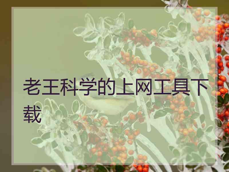 老王科学的上网工具下载