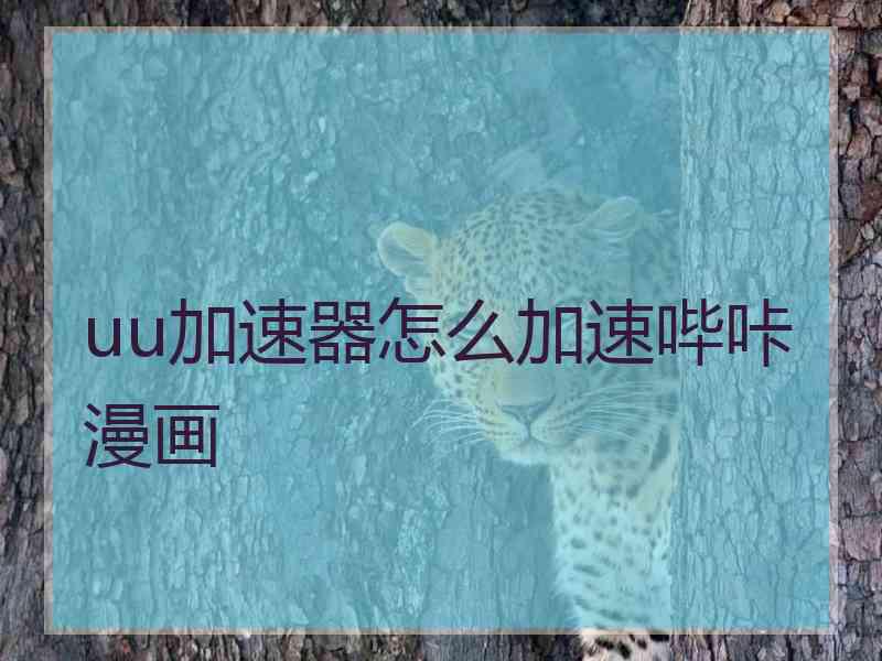 uu加速器怎么加速哔咔漫画