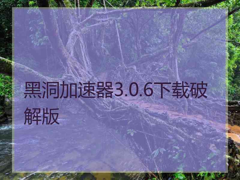 黑洞加速器3.0.6下载破解版