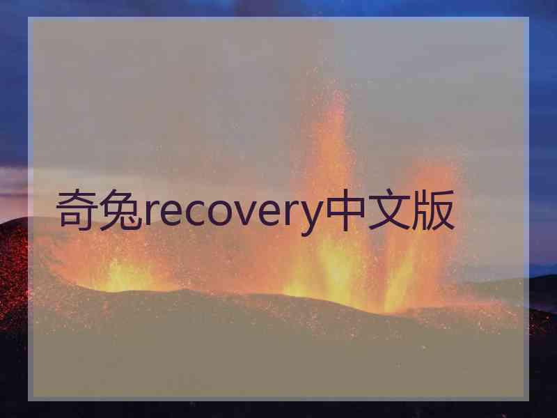 奇兔recovery中文版