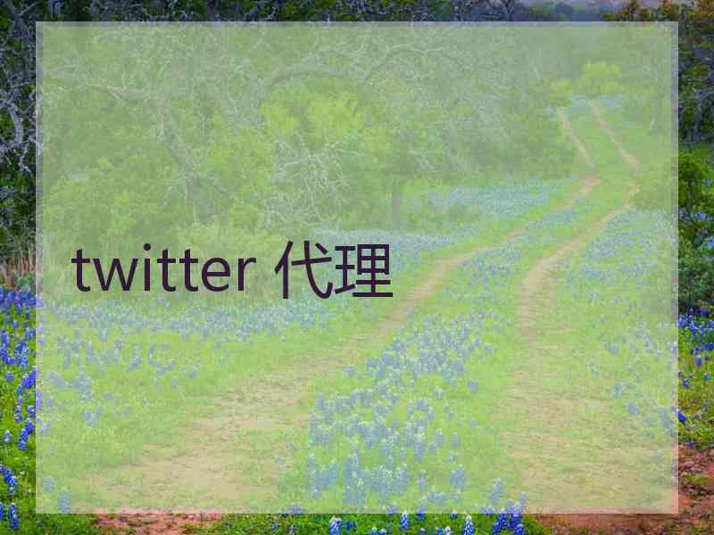 twitter 代理
