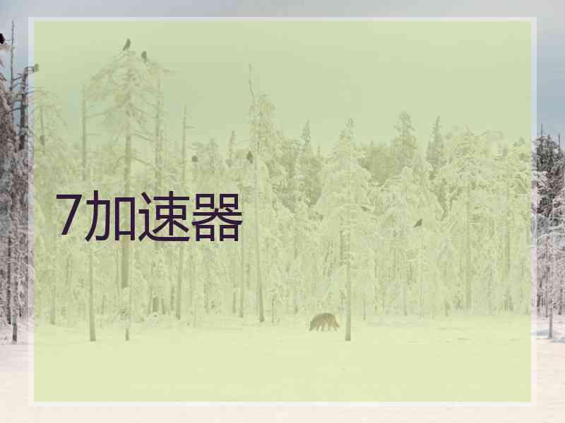 7加速器