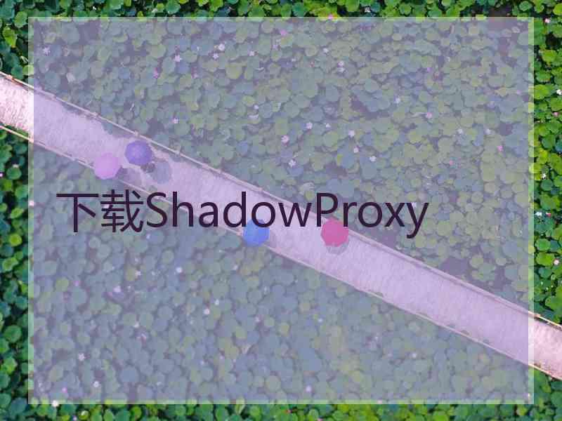 下载ShadowProxy